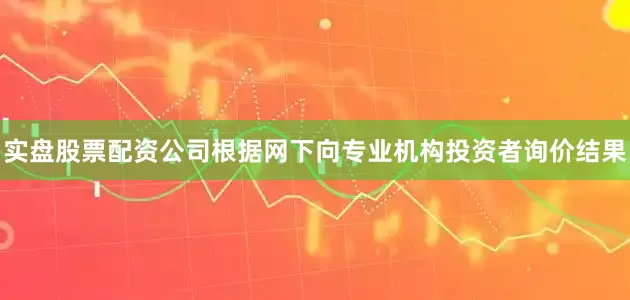 实盘股票配资公司根据网下向专业机构投资者询价结果