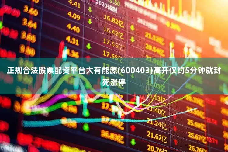 正规合法股票配资平台大有能源(600403)高开仅约5分钟就封死涨停